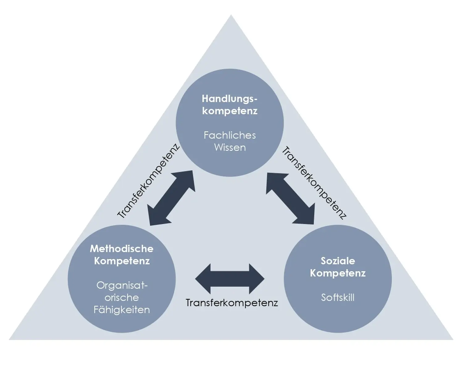 Kompetenzdreiecksdiagramm